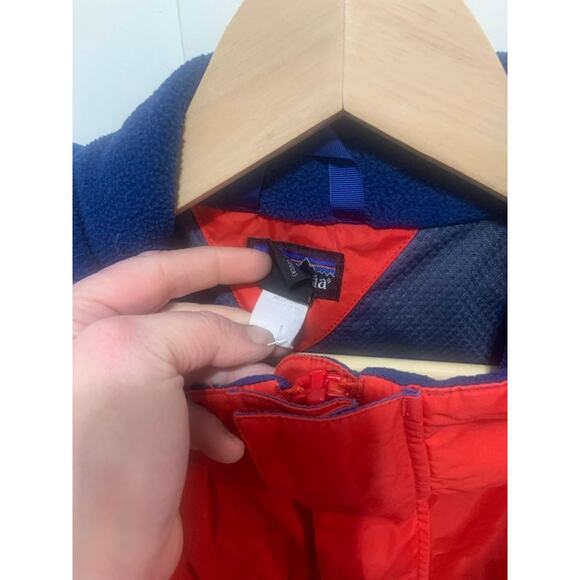 Patagonia VTG jacket coat mountain red mens sz L hood - Picture 4 of 16